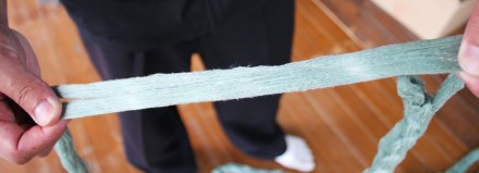 あみぼかしー染めた糸2